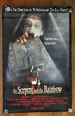 Serpent and the Rainbow, US Theatrical Rolled Advance One Sheet Poster