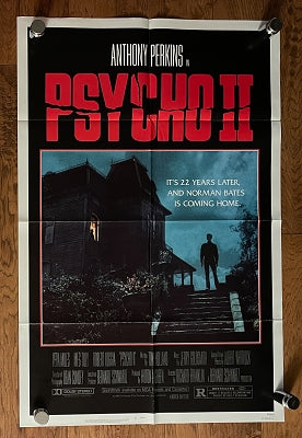 Psycho II, US Theatrical Double Sided Folded One Sheet