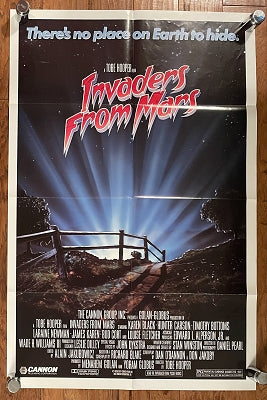 Invaders from Mars (1986) Tobe Hooper, Original US Theatrical Folded One Sheet