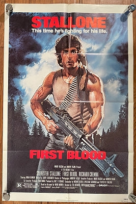 First Blood, Stallone, Rambo, Original US Theatrical Folded One Sheet