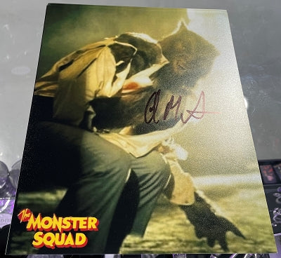 Carl Thibault Wolfman Crouching The Monster Squad Autographed 8 in x 10 in Photo