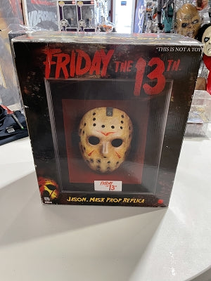 NECA Jason Mask Prop Replica in Shadow Box