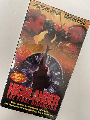 Highlander The Final Dimension, Director's Cut, Used, VHS