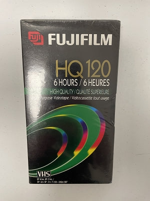 FUJIFILM HQ 120 Blank VHS, New, Sealed