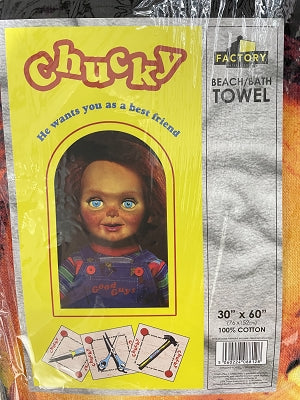 Child's Play, Chucky, Beach, Bath Towel