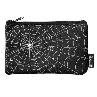Sourpuss Spiderweb Zip Pouch