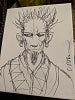 Clive Barker Sketch on Canvas
