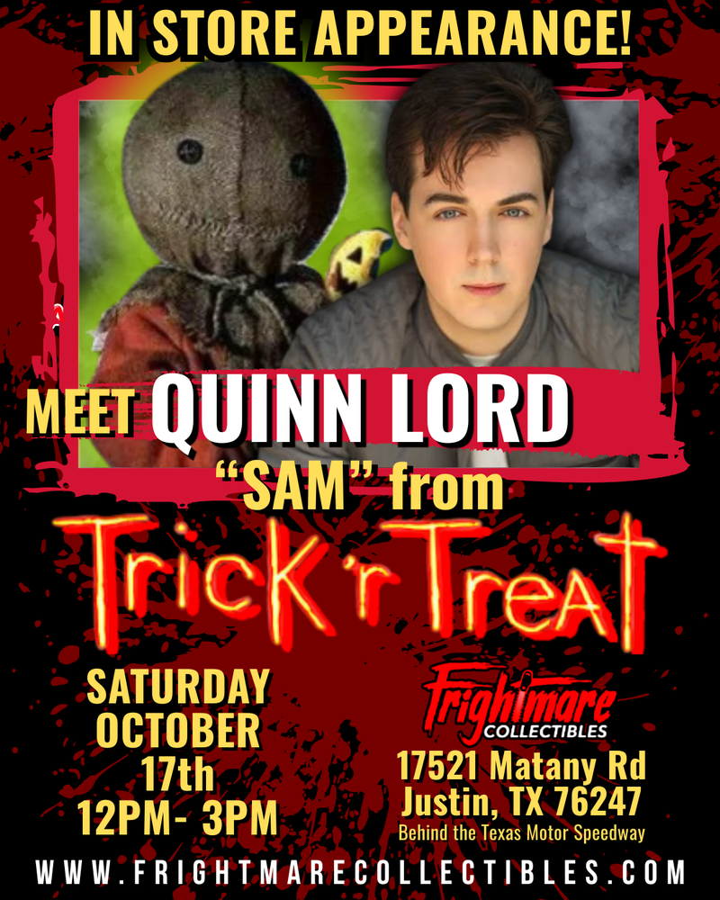 PRE-ORDER: Quinn Lord Autographed Toony Terrors - 6" Action Figure - Sam (Trick r Treat) Series 4