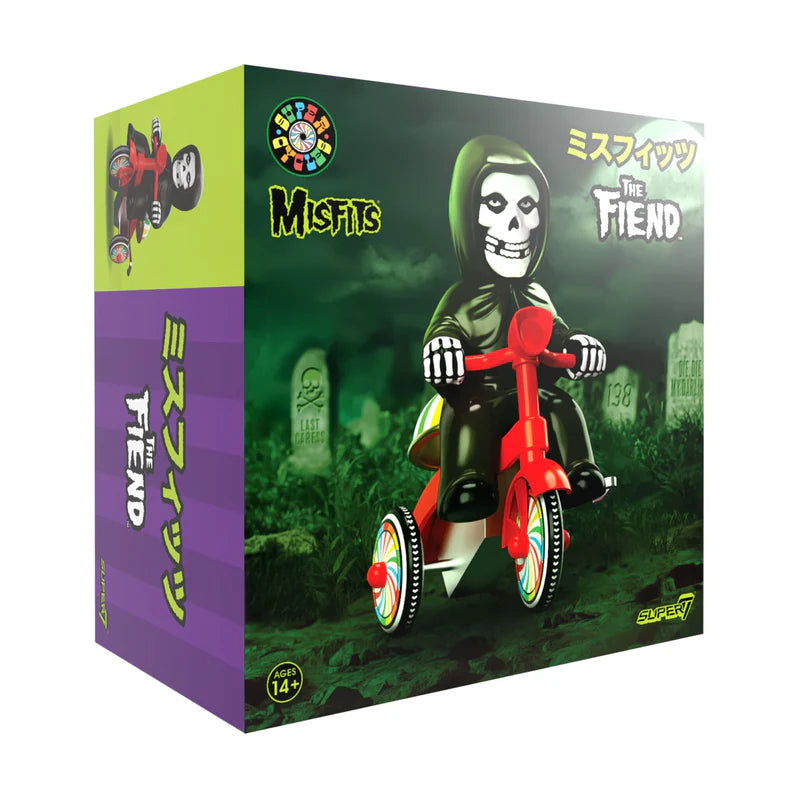 Misfits Super Cycles - Fiend (Black w/ Red Trike) Figure