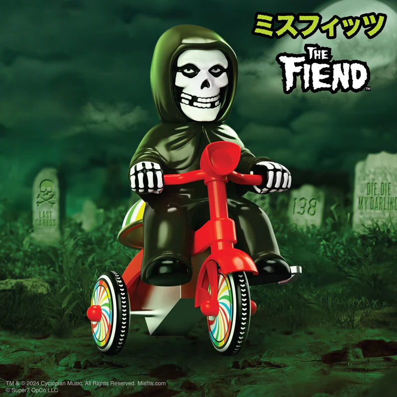 Misfits Super Cycles - Fiend (Black w/ Red Trike) Figure