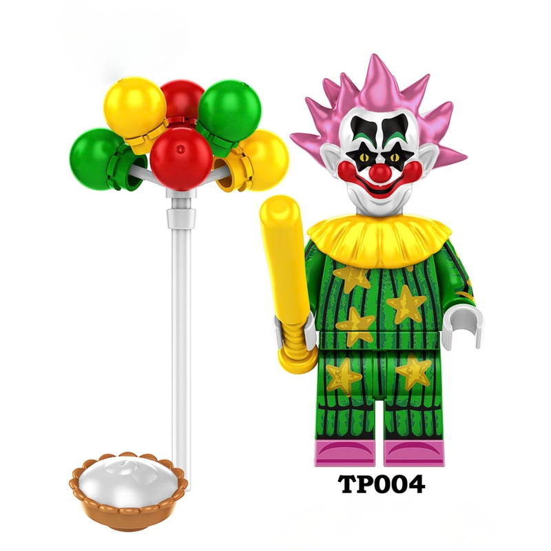 Product Title: Killer Klowns from Outer Space Horror Clown Minifigure with Bat & Balloon Display
