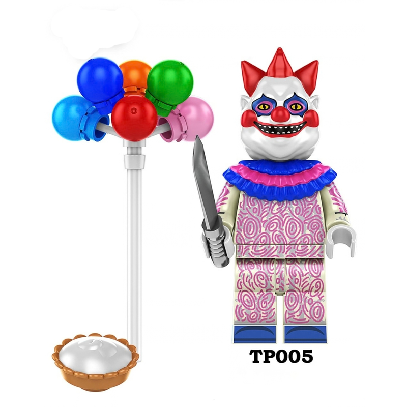 Killer Klowns from Outer Space Horror Clown Minifigure with Knife & Balloon Display – TP005
