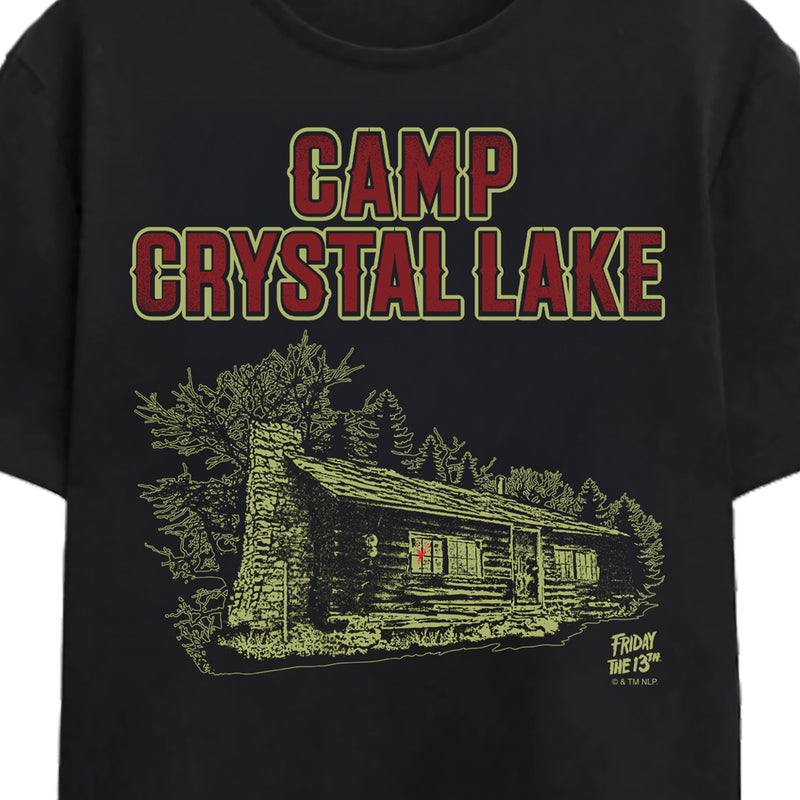 Friday The 13th Camp Crystal Lake Cabin Adult T-Shirt