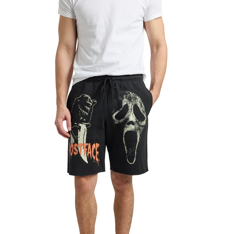 Ghostface Character Men's Black Sleep Pajama Shorts