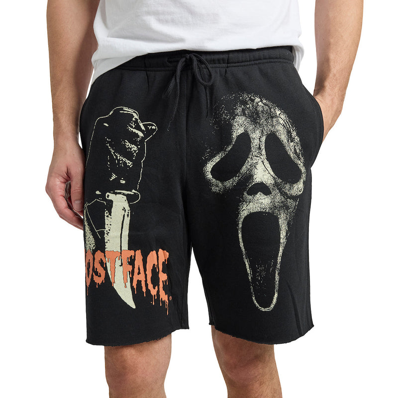 Ghostface Character Men's Black Sleep Pajama Shorts