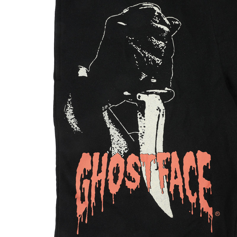 Ghostface Character Men's Black Sleep Pajama Shorts