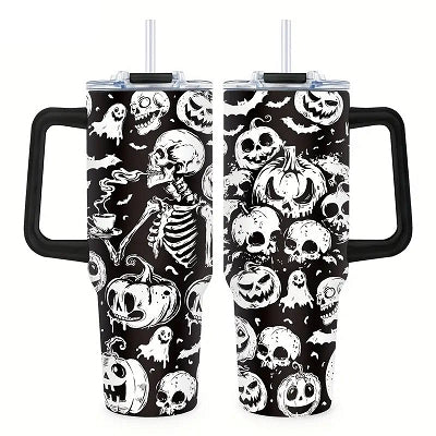 Foloda 40oz Skull Pumpkin Tumbler