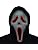 Fun World E.L. Ghost Face Mask