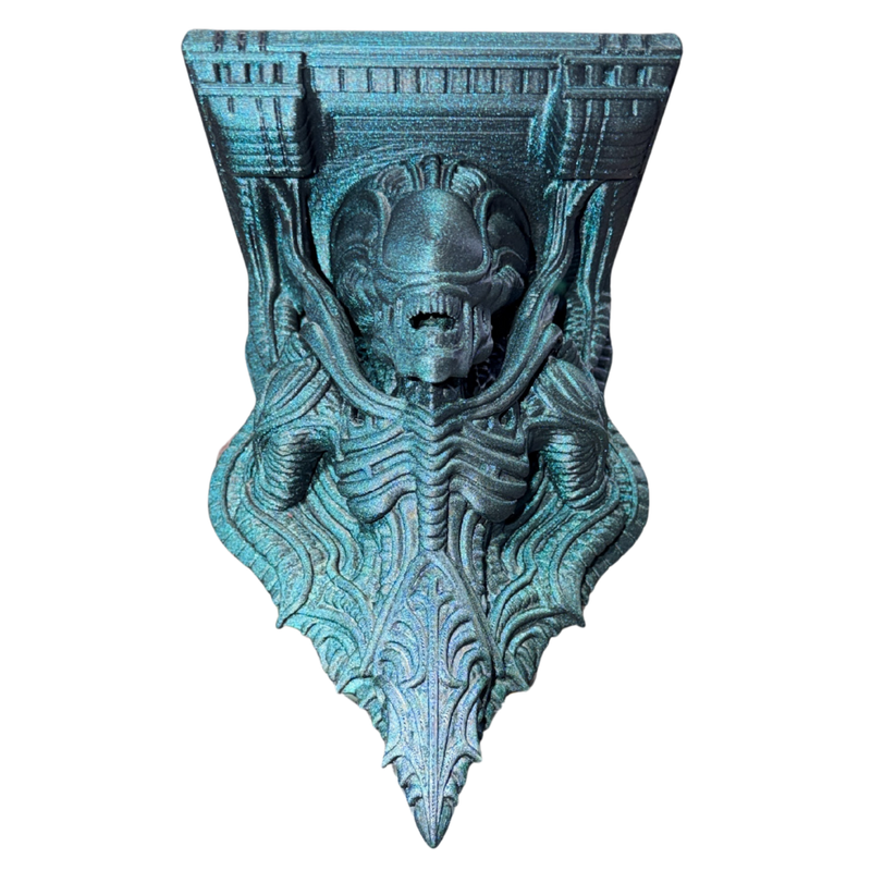 Alien 3D Printed Wall Mounted Shelf