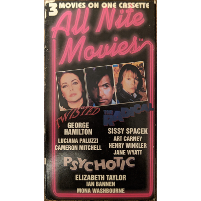 All Nite Movies Used VHS Twisted, The Radical and Psychotic.