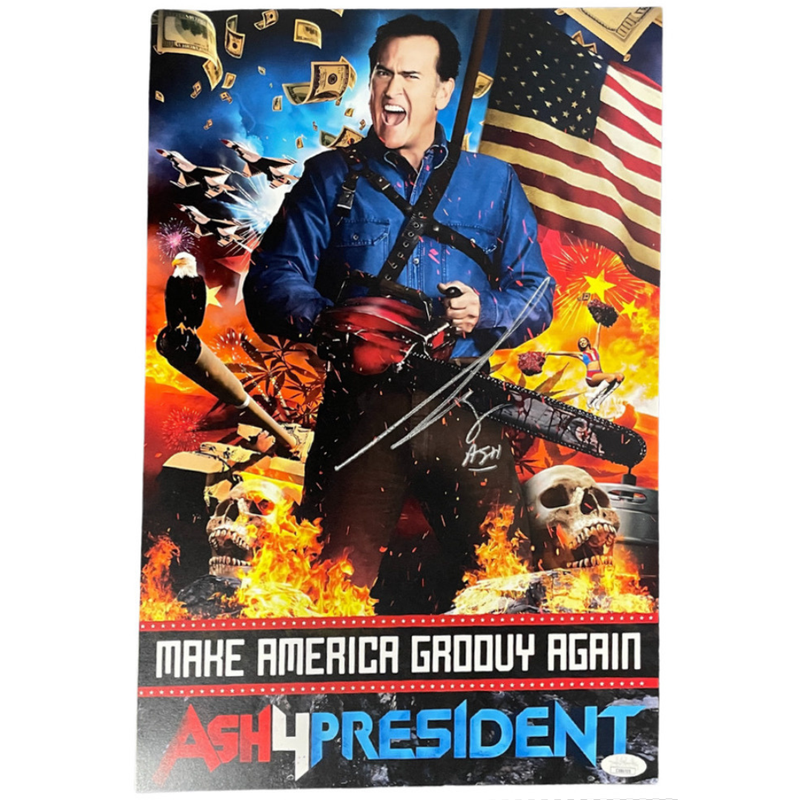 Ash vs Evil Dead MAGA 11x17 Poster Signed by Bruce Campbell COA JSA Authenticated