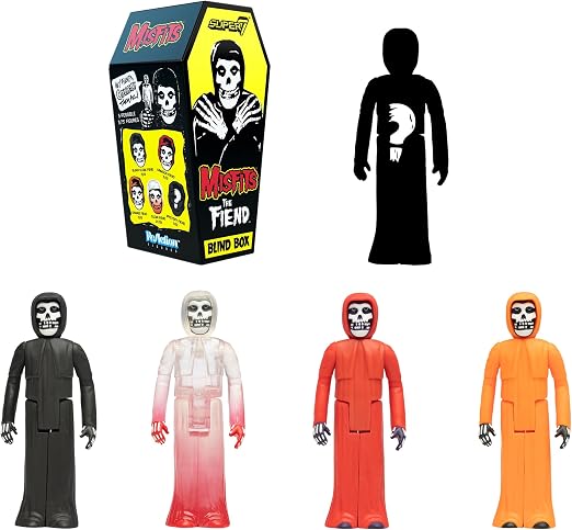 Super7 Misfits Blind Box Flat - (12 Pack) 3.75" Misfits Action Figures Classic Music Collectibles and Retro Toys