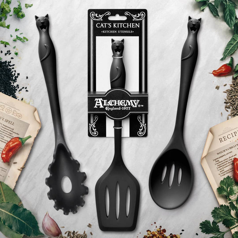 Alchemy Gothic Kitchen Utensil Black Cat Spatula