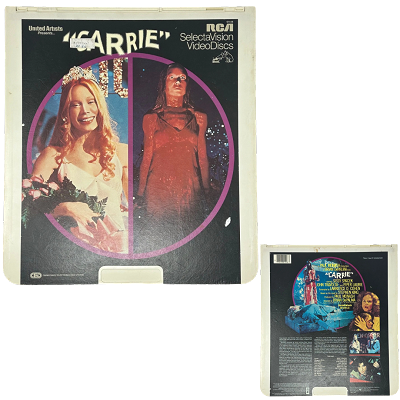 Carrie CED Vintage SelectaVision Videodisc 1976 Horror Classic Stephen King