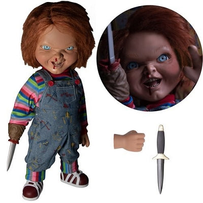 Child's Play Menacing Chucky Talking Mega-Scale 15-Inch Doll MEZCO