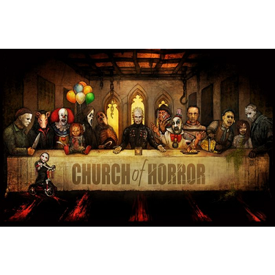Church of Horror Movie Poster 24x36 - Cult Classic Horror Wall Art
