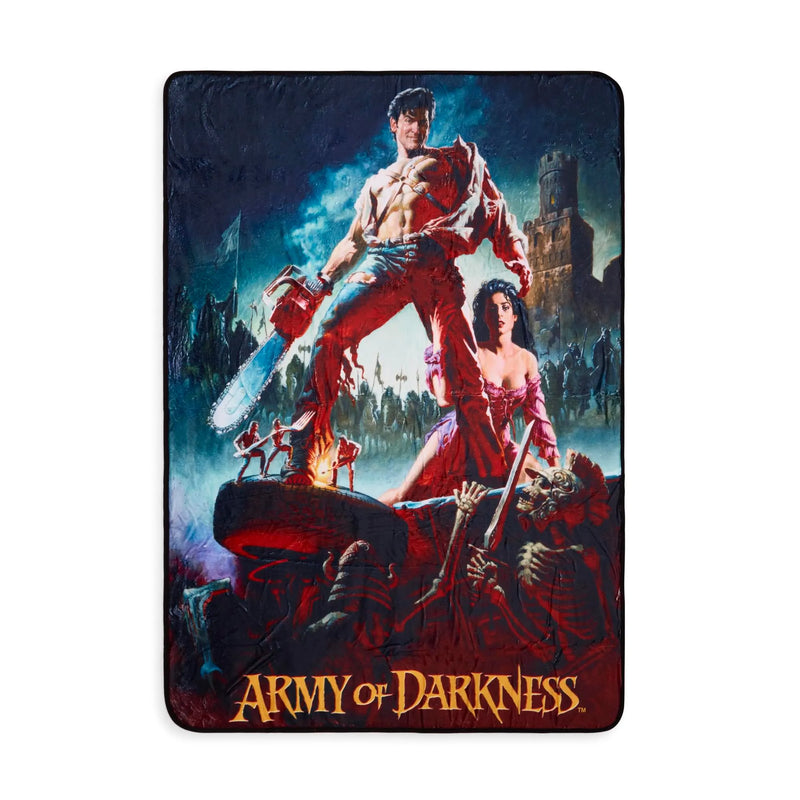 Army Of Darkness Movie Poster Fleece Throw Blanket | 45 x 60 Inches