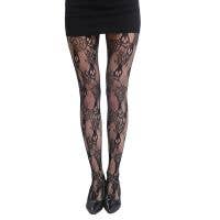 Skull Lace Fishnet Tights