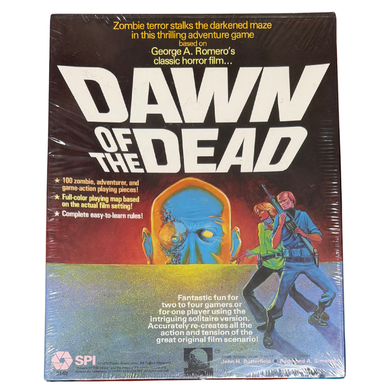 Dawn of the Dead 1981 SPI Board Game – George A. Romero – Rare Vintage Factory Sealed