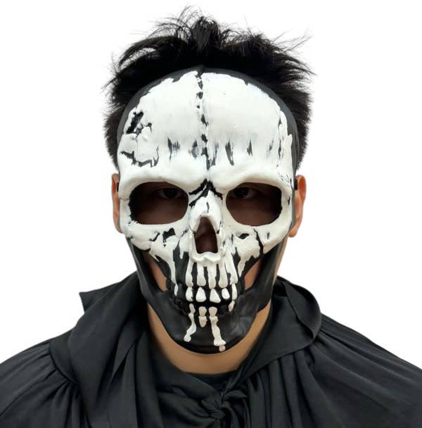 White & Black Skull Mask