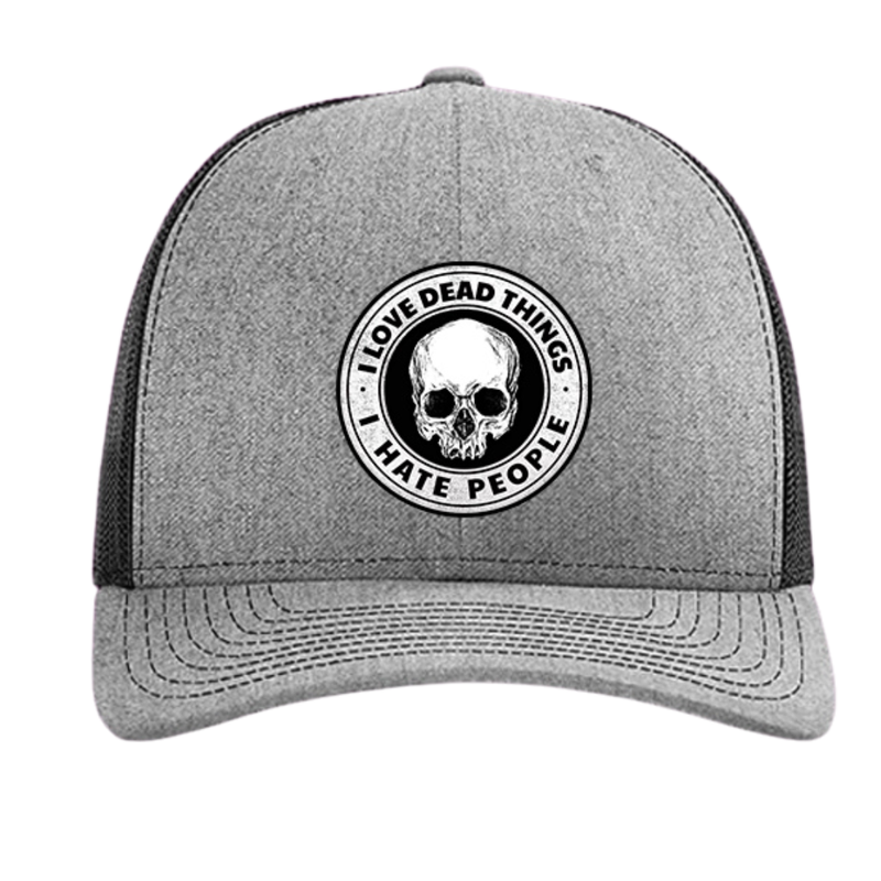 I Love Dead Things Horror Trucker Hat – Gothic Snapback Cap