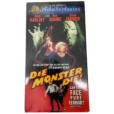 Die, Monster, Die! Boris Karloff VHS – New and Sealed Vintage Horror Classic