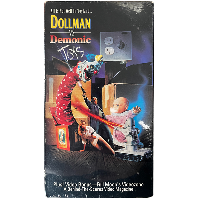 Dollman vs. Demonic Toys VHS – Full Moon Features Crossover Horror – Rare OOP VHS Tape
