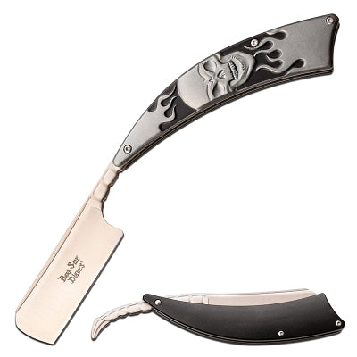 Dark Side Blades Silver Burning Skull Razor