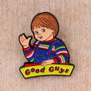 Good Guys Cartoon Lapel Pins Enamel Pin for Backpacks Briefcase Badges Brooch for Clothes Accessories Fashion Gifts 1pc