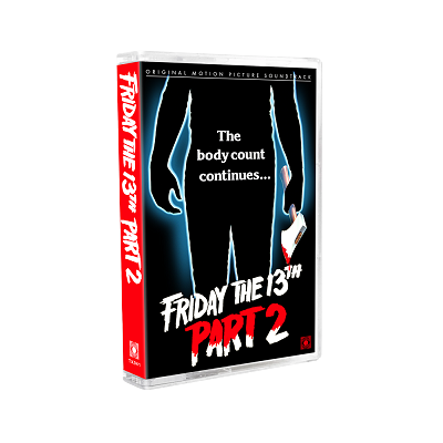 Friday the 13th Part 2 OST Cassette  LTD to 200 repress, white/red split shell