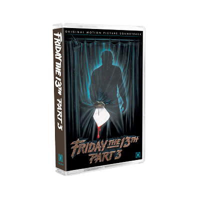 Friday the 13th Part 3 OST Cassette (LTD to 200)  LTD to 200 repress, white/red split shell
