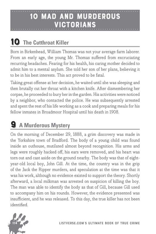 Listverse.com's Ultimate Book of True Crime by Jamie Frater
