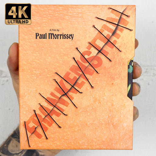 Flesh For Frankenstein 4K UHD, Blu Ray 3D Vinegar Syndrome