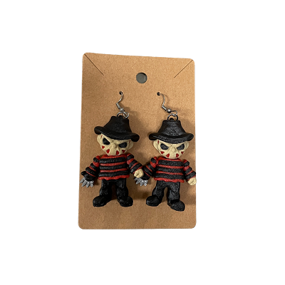 Freddy Krueger A Nightmare on Elm Street 3D Printed Earrings Horror Movie Jewelry