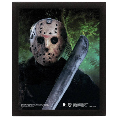 Freddy Vs Jason (Jason Voorhees) 3D Lenticular Framed 10X8 3D Poster