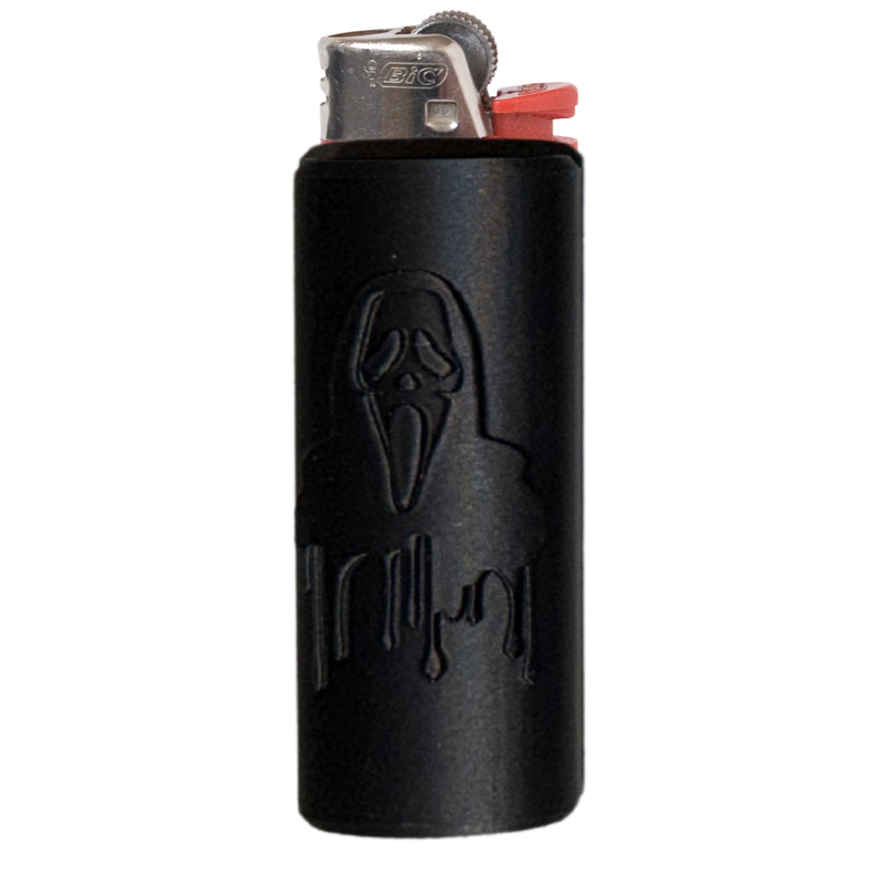 3D Printed Ghostface Sleeve for Bic Lighter – Horror Lighter Case Accessory