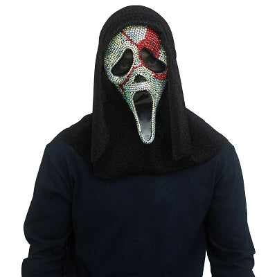 Ghost Face Bloody Bling Mask