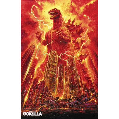 Toho Presents Godzilla Red (11x17) Poster — Frightmare Collectibles