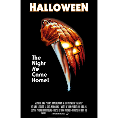 John Carpenter's Halloween Movie Poster - 24x36 Horror Wall Art Featuring Michael Myers