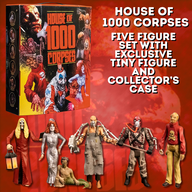 House of 1000 Corpses Figures, Complete Tiny Figure, Collector 5 Figure Set with Case